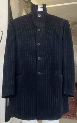 ROMEO GIGLI WOOL JACKET / COAT / PINSTRIPED / MEN SZ 52 | eBay