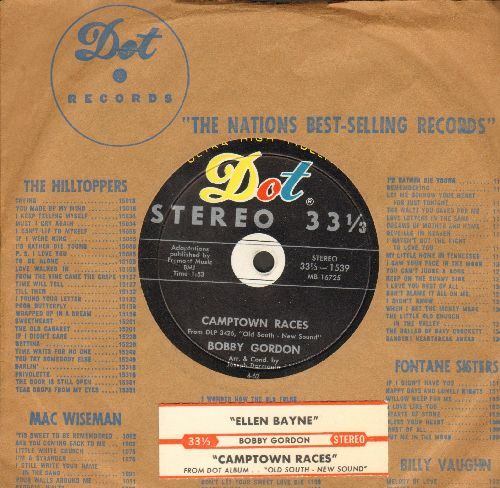 Gordon, Bobby - Camptown Races Vinyl 45 rpm record Free Shipping