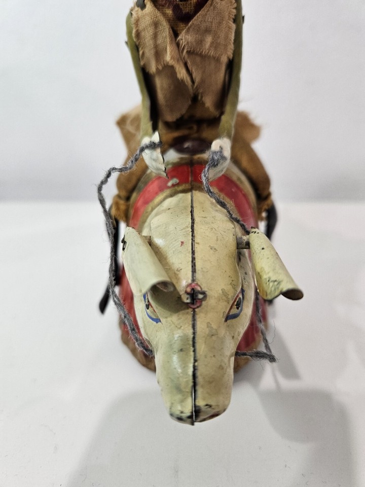 Vintage Wind Up Tin Toy. Germany. Lehmann Paddy And The Pig. Working eBay