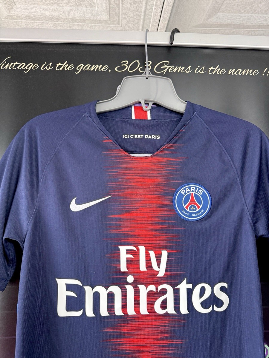 Authentic Nike PSG Paris Saint-Germain 2018 Home Soccer Jersey Kit