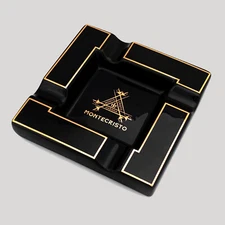 Vintage Ceramic Cigar Ashtray Four Slot Cigar Gifts Smoke/Friend/Table