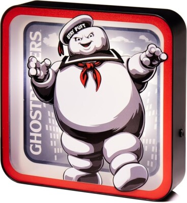 Numskull offizielle Ghostbusters Stay Puft Acryl Logo Schreibtischlampe Wandleuchte