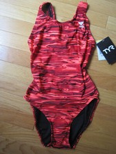 NWT TYR Women's Hydra Maxfit Swimsuit - Red Size 32