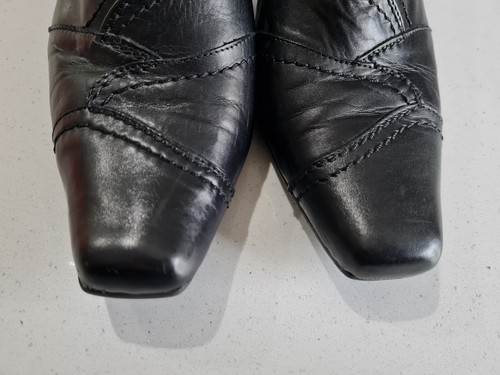 Scarpe slip on nere K By Clarks tacco dettaglio cucitura taglia 5 - Foto 6 di 8
