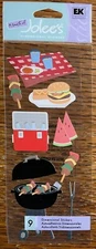 RARE JOLEES Cookout PICNIC BBQ Barbecue Grill Watermelon Kabob Hotdogs Hamburger