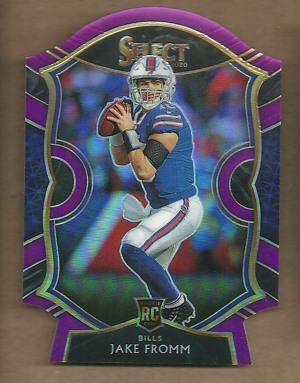 2020 Panini Select - Concourse Purple Prizm Die-Cut #49 Jake Fromm (RC)