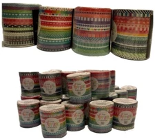 Lot 17  Total HAPPY PLANNER BRIGHTS WASHI TAPE 3mmx5.65yd Each 15/Pkg New