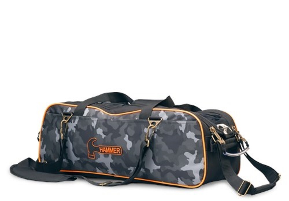 Hammer 3 Ball CAMO Tote Bowling Bag with Tow Wheels Color CAMO