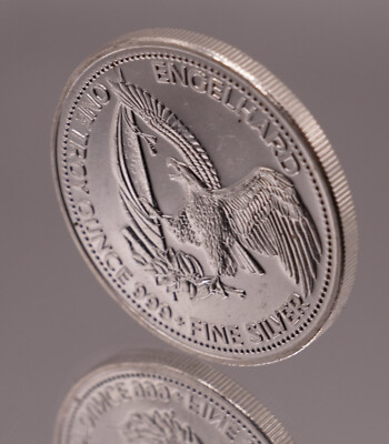 1985 or 1986 Engelhard American Prospector 1oz 999 FINE Silver