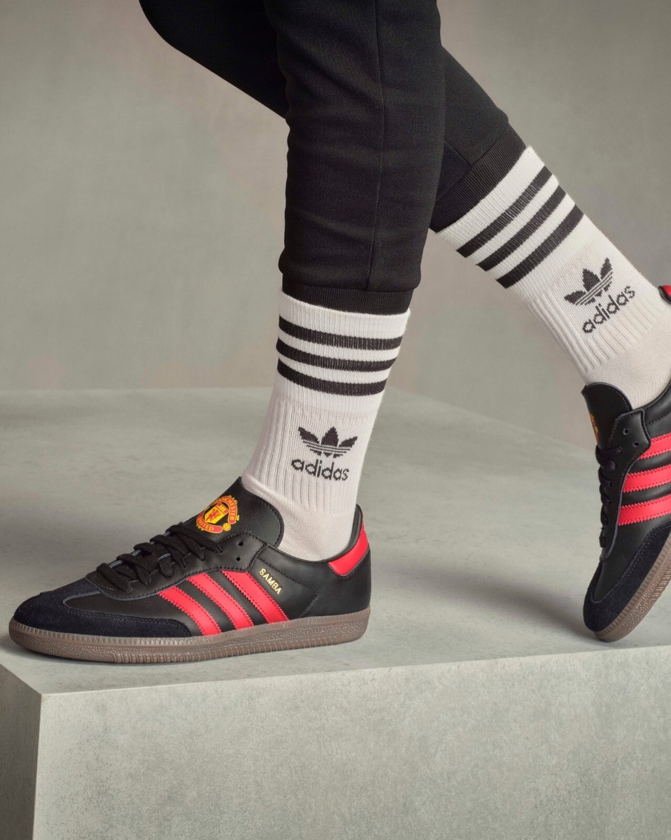 Size 13 - adidas Manchester United x Samba Team Black Real