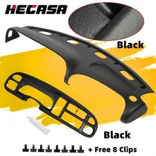 New For 98-02 Dodge Ram Pickup ABS Dash Bezel & Dashboard Cover Overlay W/clips