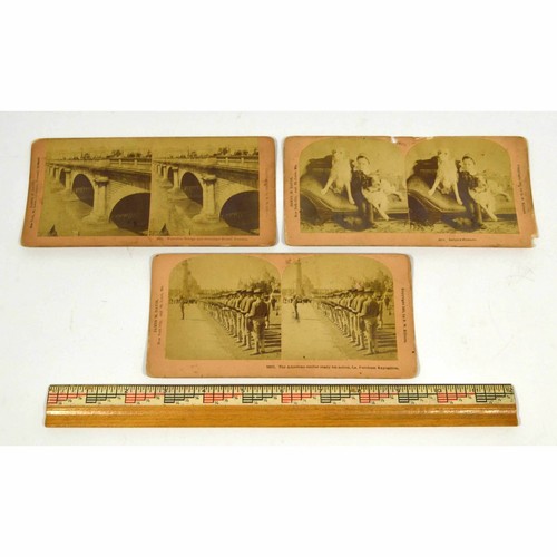 Antique STEREOSCOPE CARD Lot of 6 "JAMES M DAVIS" STEREOVIEWS Kilburn c1891-1905 - Picture 5 of 10