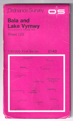BALA & LAKE VYRNWY - Ordnance Survey Map