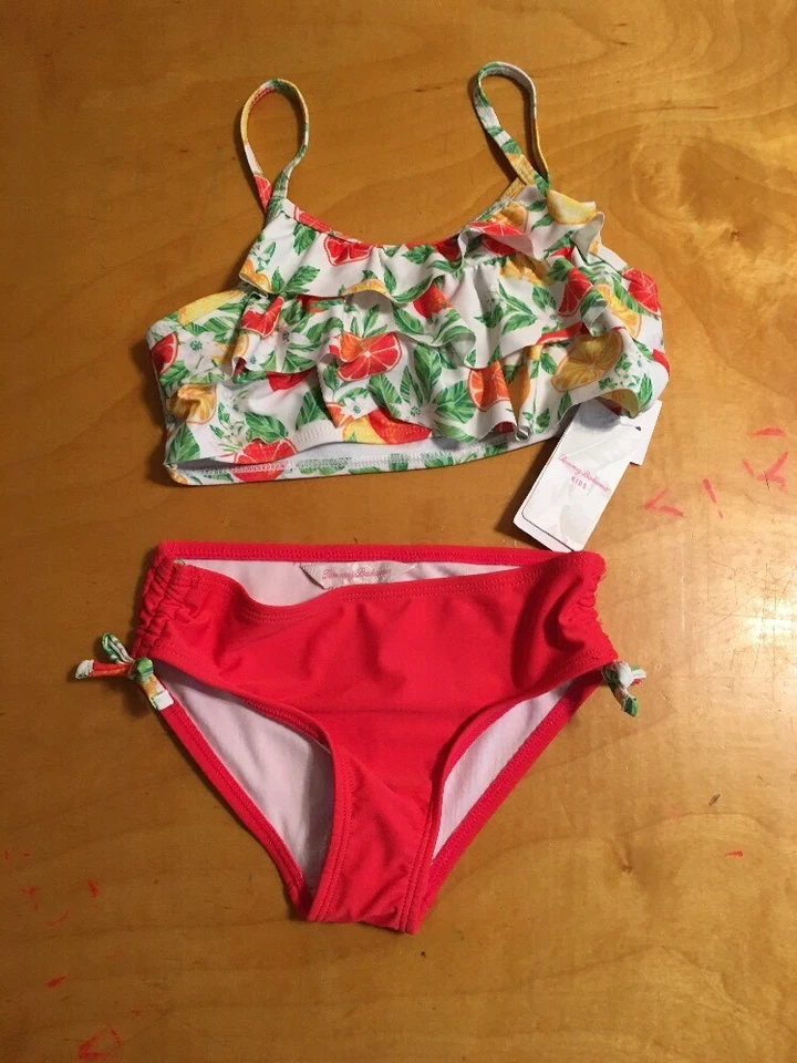 $44 Niñas Tommy Bahama Bikini Talla 6X P133 A Foto 4 de 4