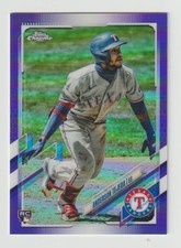 2021 Topps Chrome #184 Anderson Tejeda Aqua Wave Refractor  /199