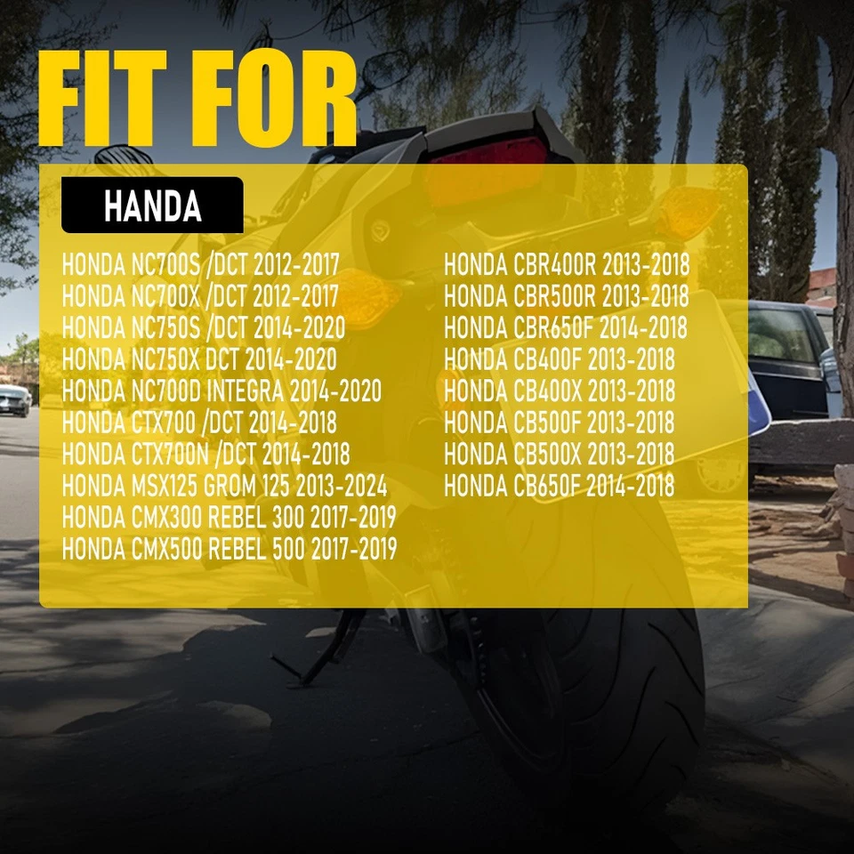 Indicador de seta dianteiro+traseiro para lâmpada 13-18 CB500F Honda CB650F CB400F - Imagem 2 de 4