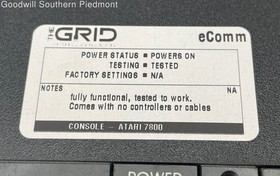 Atari 7800 Retro Vintage Video Game Console Only - Tested