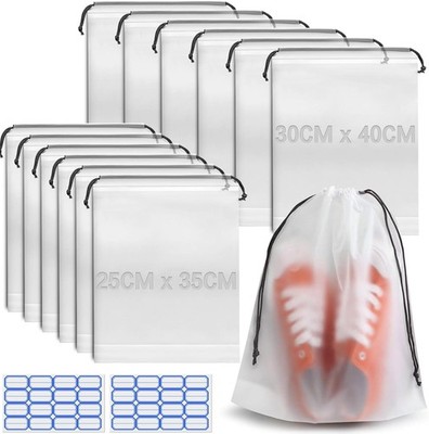 12 Stück Schuhbeutel Reise Schuhtaschen Schuhsack PE Reisen Gadgets Shoe Bag 