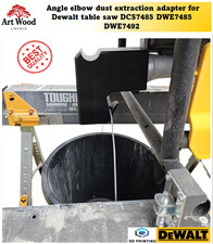 Angle elbow dust extraction adapter DEWALT table saw DCS7485 DWE7485 DWE7492