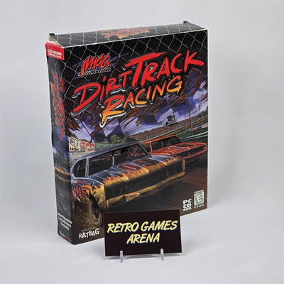 #ad Dirt Track Racing PC CD ROM BIG Box CIB COMPLETE $29.95