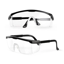 Safety Glasses 2 Pack for Men & Women ANSI Z87 Anti-Fog UV Protection