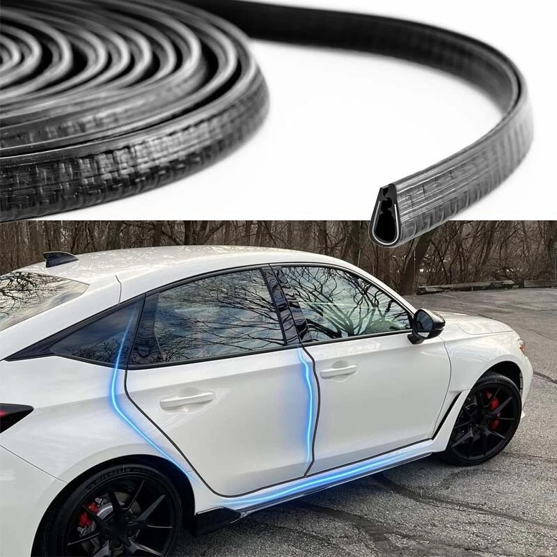 4.5M Car Door Boot Edge Protector Strip Trim Rubber U Shape Guard Seal Black UK 4
