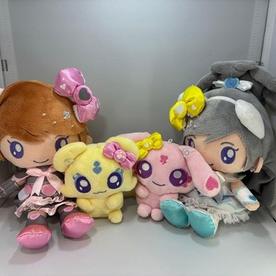 Futari wa PreCure Max Heart Sanrio Plush Toy Set of 4 Cure Black White Mipple