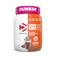 Dymatize 100% Whey Isolate Protein Powder - Dunkin Mocha Latte - 20 Serve