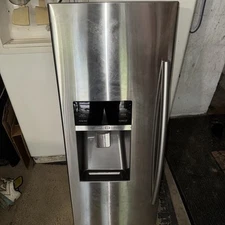 Samsung Freezer Fridge Door Left Side Refrigerator Stainless Ice Maker RF28 28cu
