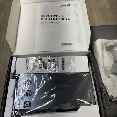ASUS Hyper M.2 x16 NVMe Expansion Card PCIe 3.0 RAID. PREOWNED