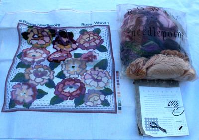 ROWAN Vintage Gobelin-Set Rosenholz - teilweise bearbeitet