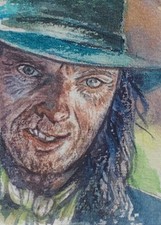 ACEO The Lone Ranger Butch Cavendish Original Watercolor sketch card