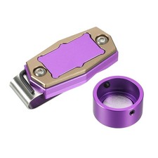 Billiard Magnetic Chalk Holder Pool Cue Chalk Tip Case Purple Brown New