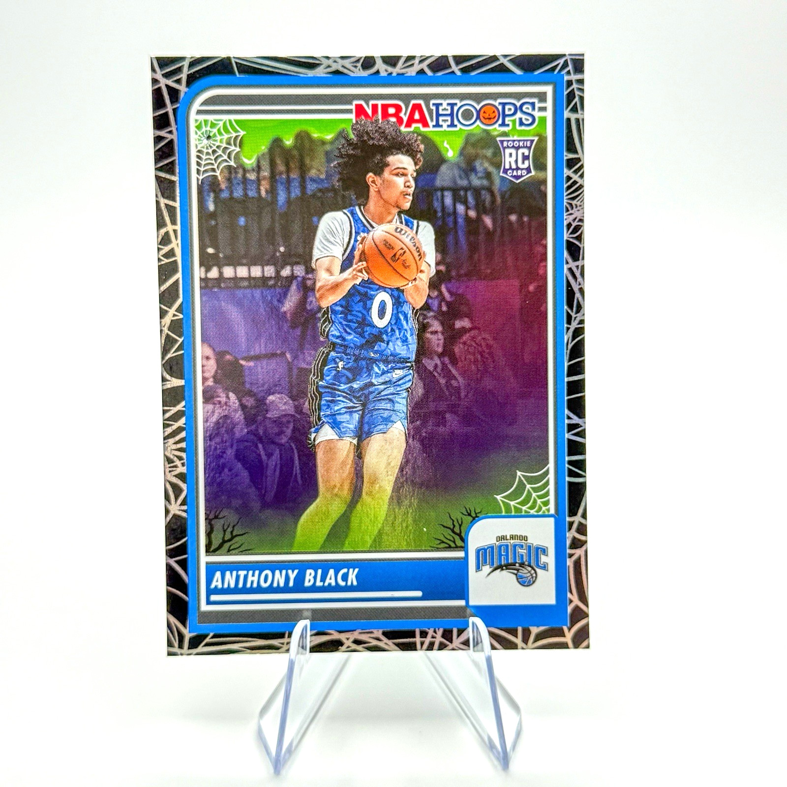 Anthony Black (RC) 2023-24 Panini Haunted Hoops Holo Webs #88 SP Rookie Magic