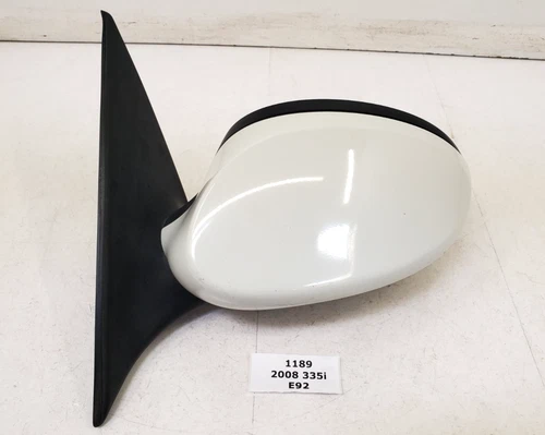 ✅ 07-09 OEM BMW E92 E93 328 Left Driver Side Heated Mirror Assembly White 300 *