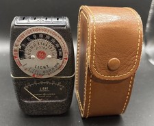 GE Meter Light Exposure Type DW-68 W  Leather Case Tested USA General Electric
