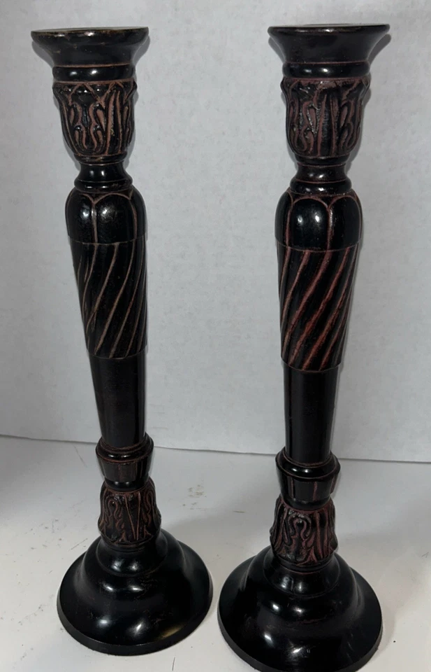 Southern Living GARRITY HOUSE Candle Stick Holder 15 in Tall Set of Two - Image 4 of 4