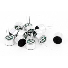 12 Pcs 10mm x 7mm Through Hole Mini Electret Microphone Condenser Pickup