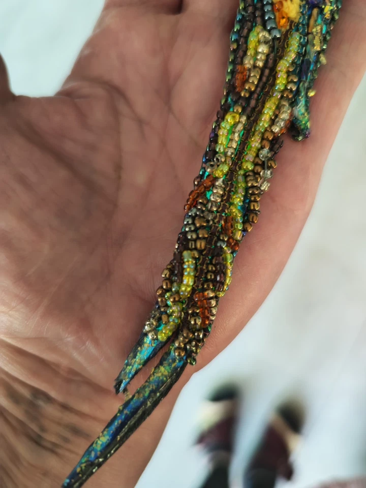 Brosche Papagei Vogel  Vintage Gross - Bild 3 von 3