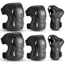Kids/Youth/Adult Knee Pads Elbow Pads with Wrist Guards Protective Gear Set 6...