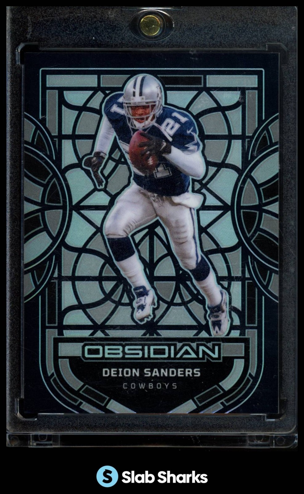 2024 PANINI OBSIDIAN #9 DEION SANDERS BLACK STAINED GLASS