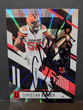 CHRISTIAN KIRKSEY Browns 2017 Unparalleled #200 Hard Auto Signed COA