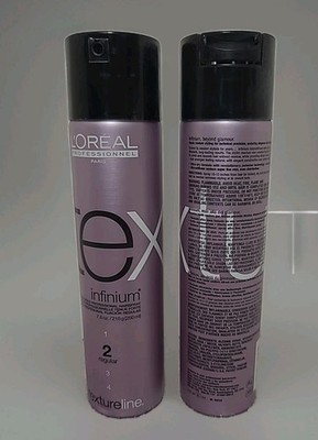 L Oréal Professionnel Infinium 2 Regular Hold Textureline Hairspray 7.6 oz 2 Ct.