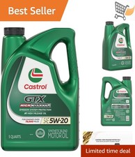 High Mileage Synthetic Blend Motor Oil 5W-20 5 Quarts for Older Cars Trucks SUVs 29.58 per gallon