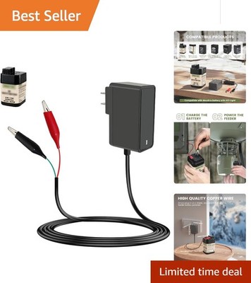 6V Battery Charger Cord with Float Charge & Overcharge Protection