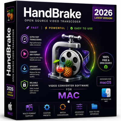 HandBrake 2026 for MAC Video Converter Software - Transcode Compress  Rip ~ DVD