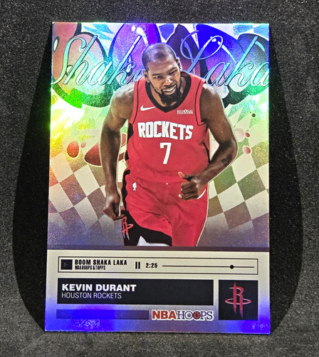 Topps 2025-26 NBA Hoops Boom Shaka Laka Kevin Durant Rockets #BO-9 Insert