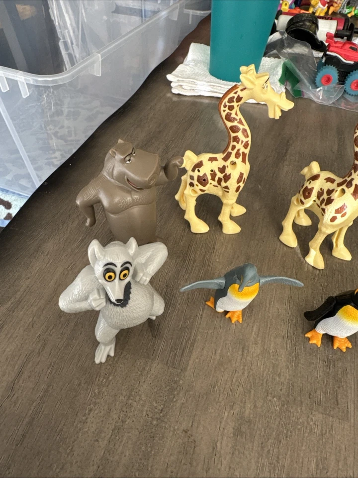 Lot (9) Madagascar Figures McDonald's Toys - Image 2 of 4