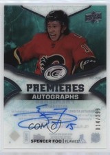2018-19 Upper Deck Ice Ice Premieres Auto 14/299 Spencer Foo #IPA-SF Auto 14kx