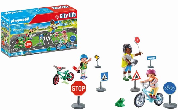 Playmobil City Life 71332 Fahrradparcours, Verkehrserziehung, Fahrrä (Us Import)-image